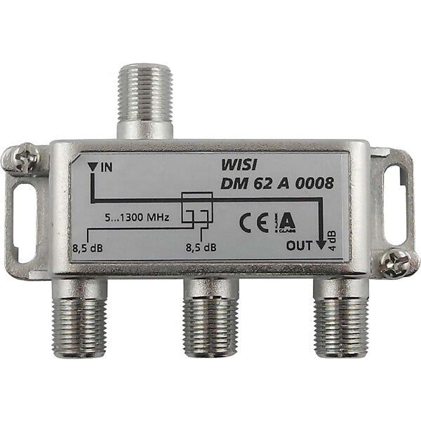 WISI Abzweiger 2f. 5-1300MHz,8dB Cl.A DM 62 A 0008